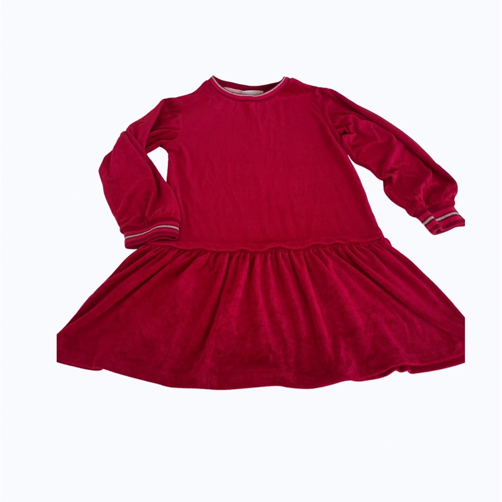 Rockets of Awesome Kids Drop Waist Red Sweatshirt Dress